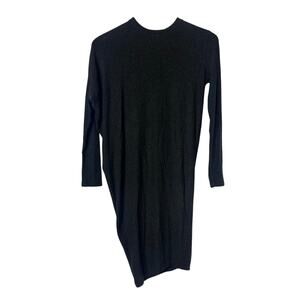 Kit and Ace Asymmetrical Long Sleeve Gray Dress